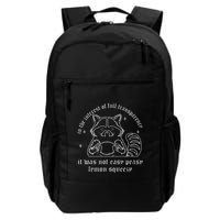 Funny 90s Raccoon In The Interest Of Full Transparency Daily Commute Backpack