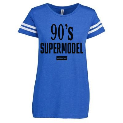 Funny 90S Supermodel Vintage Trendy Enza Ladies Jersey Football T-Shirt