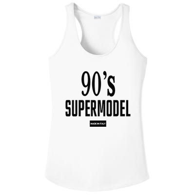 Funny 90S Supermodel Vintage Trendy Ladies PosiCharge Competitor Racerback Tank