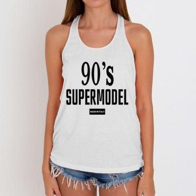 Funny 90S Supermodel Vintage Trendy Women's Knotted Racerback Tank