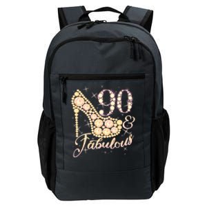 Fabulous & 90 Sparkly Heel 90th Birthday Daily Commute Backpack