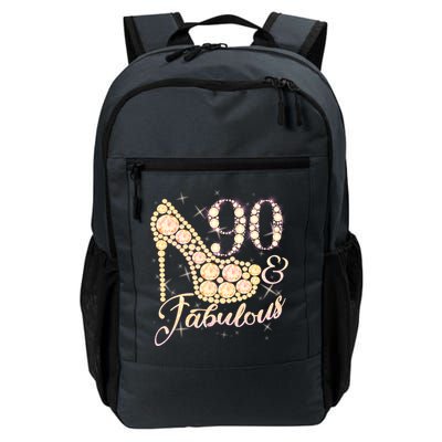 Fabulous & 90 Sparkly Heel 90th Birthday Backpack