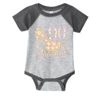 Fabulous & 90 Sparkly Heel 90th Birthday Infant Baby Jersey Bodysuit