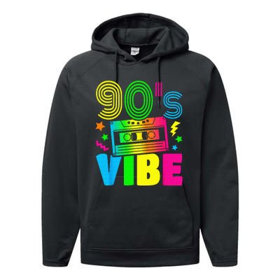 Funny 90s Vibe Retro 1990s 90s Styles Costume Party Outfit Performance Fleece Hoodie