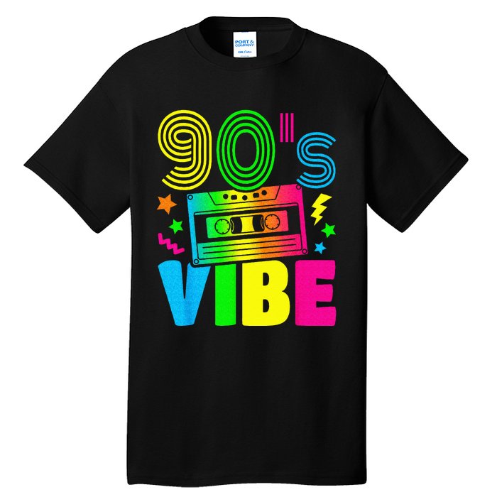 Funny 90s Vibe Retro 1990s 90s Styles Costume Party Outfit Tall T-Shirt