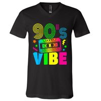 Funny 90s Vibe Retro 1990s 90s Styles Costume Party Outfit V-Neck T-Shirt