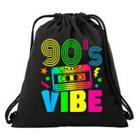 Funny 90s Vibe Retro 1990s 90s Styles Costume Party Outfit Drawstring Bag