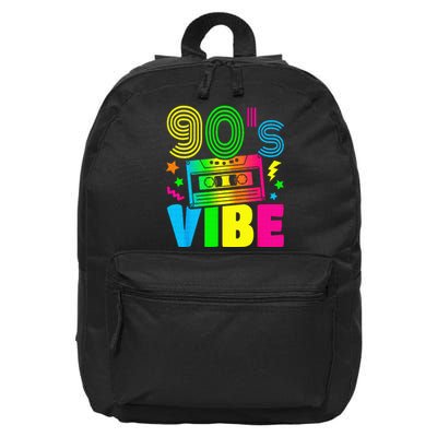 Funny 90s Vibe Retro 1990s 90s Styles Costume Party Outfit 16 in Basic Backpack