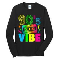 Funny 90s Vibe Retro 1990s 90s Styles Costume Party Outfit Tall Long Sleeve T-Shirt