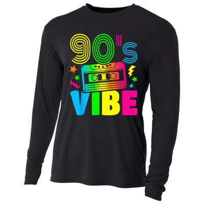 Funny 90s Vibe Retro 1990s 90s Styles Costume Party Outfit Cooling Performance Long Sleeve Crew