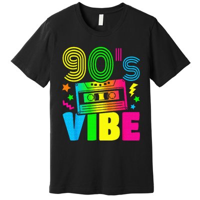 Funny 90s Vibe Retro 1990s 90s Styles Costume Party Outfit Premium T-Shirt