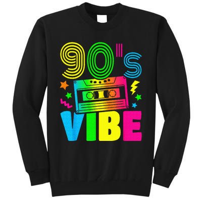 Funny 90s Vibe Retro 1990s 90s Styles Costume Party Outfit Tall Sweatshirt