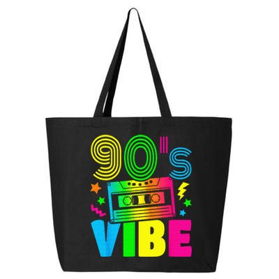 Funny 90s Vibe Retro 1990s 90s Styles Costume Party Outfit 25L Jumbo Tote