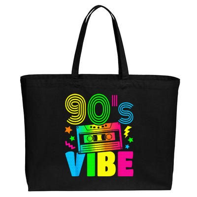 Funny 90s Vibe Retro 1990s 90s Styles Costume Party Outfit Cotton Canvas Jumbo Tote