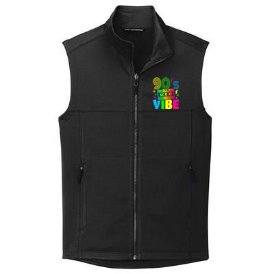 Funny 90s Vibe Retro 1990s 90s Styles Costume Party Outfit Collective Smooth Fleece Vest