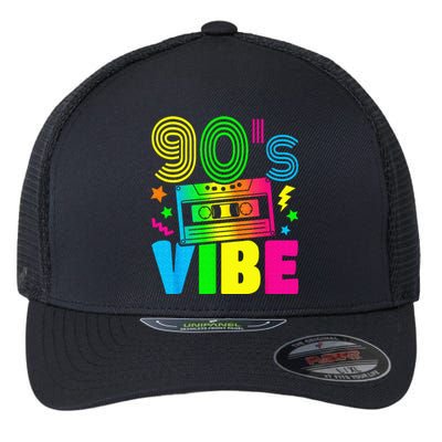 Funny 90s Vibe Retro 1990s 90s Styles Costume Party Outfit Flexfit Unipanel Trucker Cap