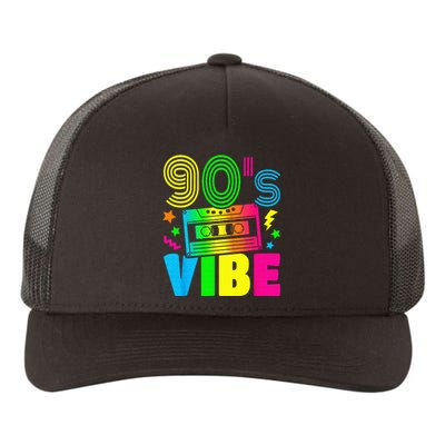 Funny 90s Vibe Retro 1990s 90s Styles Costume Party Outfit Yupoong Adult 5-Panel Trucker Hat