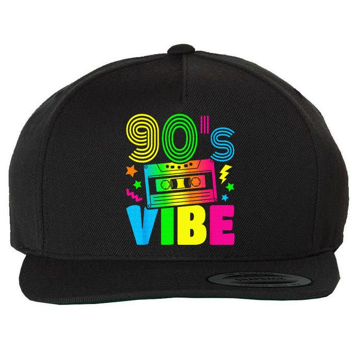 Funny 90s Vibe Retro 1990s 90s Styles Costume Party Outfit Wool Snapback Cap