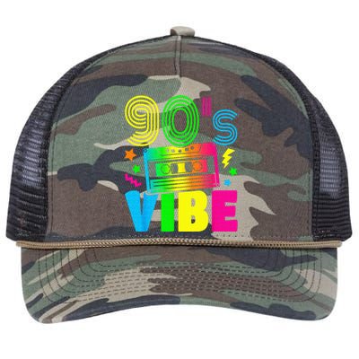 Funny 90s Vibe Retro 1990s 90s Styles Costume Party Outfit Retro Rope Trucker Hat Cap