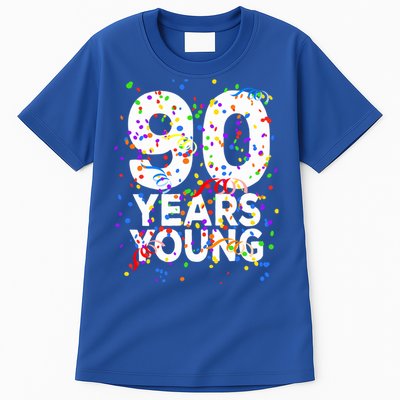 Funny 90 Years Young Happy 90th Birthday Cute Gift Great Gift Tall T-Shirt