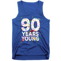 Funny 90 Years Young Happy 90th Birthday Cute Gift Great Gift Tank Top