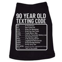 Funny 90 Year Old Texting Code Birthday Doggie Tank