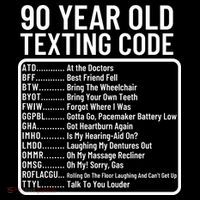 Funny 90 Year Old Texting Code Birthday Impact Tech Backpack