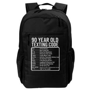 Funny 90 Year Old Texting Code Birthday Daily Commute Backpack