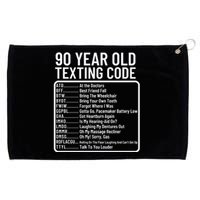 Funny 90 Year Old Texting Code Birthday Grommeted Golf Towel