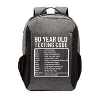 Funny 90 Year Old Texting Code Birthday Vector Backpack
