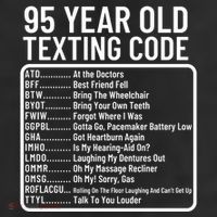 Funny 95 Year Old Texting Code Birthday Beanie