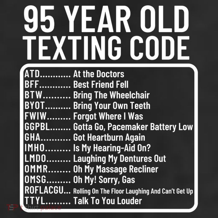 Funny 95 Year Old Texting Code Birthday Beanie