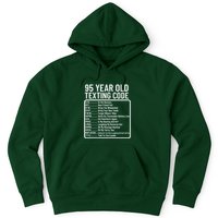 Funny 95 Year Old Texting Code Birthday Hoodie