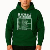 Funny 95 Year Old Texting Code Birthday Hoodie