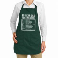 Funny 95 Year Old Texting Code Birthday Apron