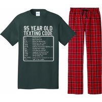 Funny 95 Year Old Texting Code Birthday Pajama Set