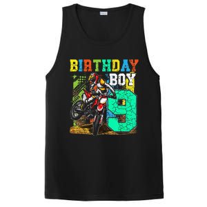 Funny 9 Years Old Birthday Dirt Bike Motorcycle Bday PosiCharge Competitor Tank