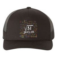 Funny 9 Year Old Birthday Square Root Of 81 Math Yupoong Adult 5-Panel Trucker Hat