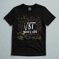 Funny 9 Year Old Birthday Square Root Of 81 Math T-Shirt
