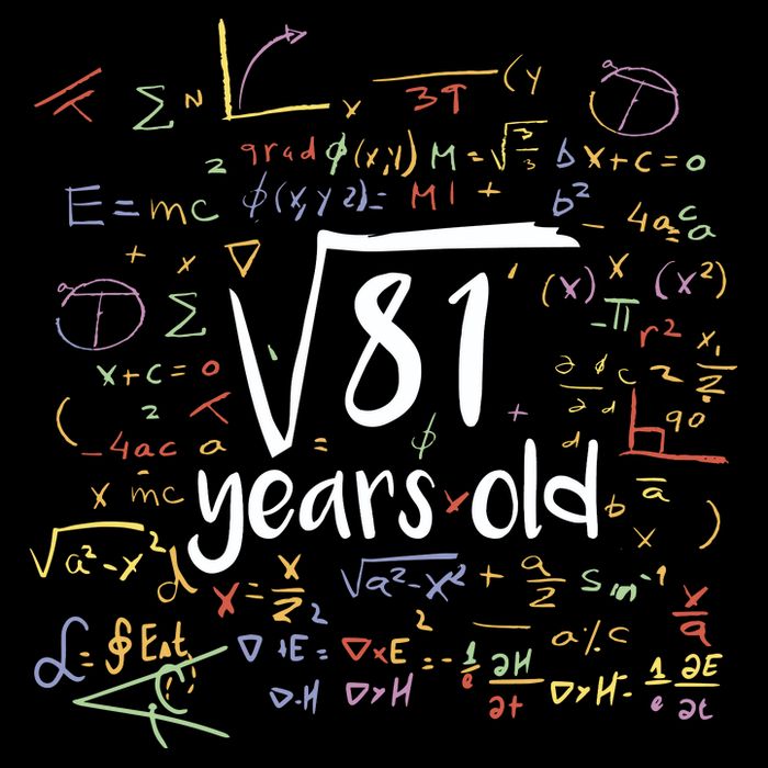 Funny 9 Year Old Birthday Square Root Of 81 Math 7-Panel Snapback Hat