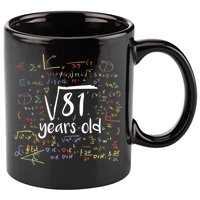 Funny 9 Year Old Birthday Square Root Of 81 Math 11oz C Handle Ceramic Mug