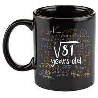 Funny 9 Year Old Birthday Square Root Of 81 Math 11oz C Handle Ceramic Mug