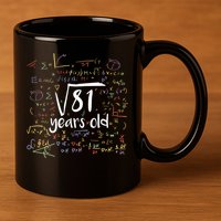 Funny 9 Year Old Birthday Square Root Of 81 Math 11oz C Handle Ceramic Mug