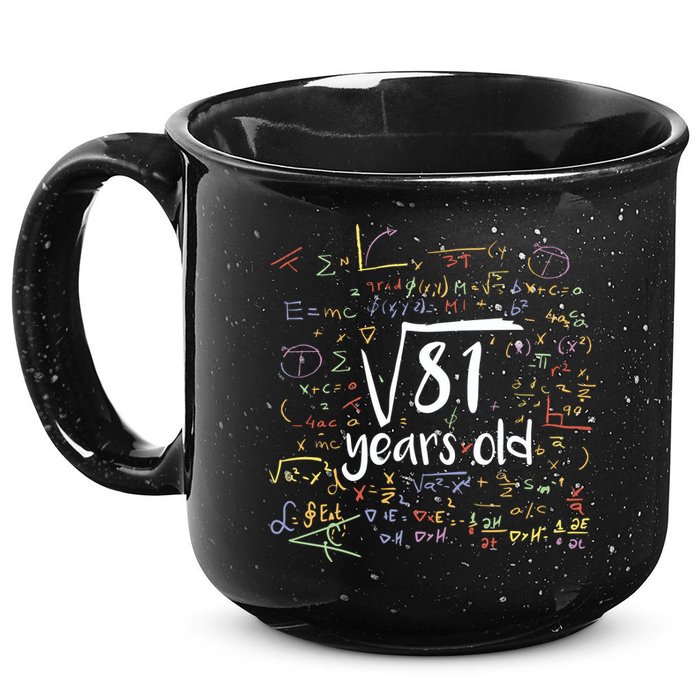 Funny 9 Year Old Birthday Square Root Of 81 Math 15oz Campfire Ceramic Mug