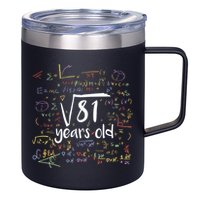Funny 9 Year Old Birthday Square Root Of 81 Math 12oz Stainless Steel Coffee Mug