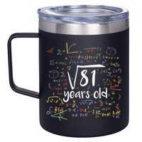 Funny 9 Year Old Birthday Square Root Of 81 Math 12oz Stainless Steel Coffee Mug