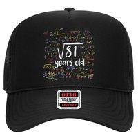 Funny 9 Year Old Birthday Square Root Of 81 Math Hat
