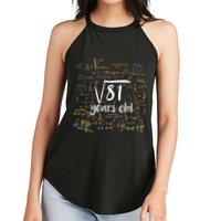 Funny 9 Year Old Birthday Square Root Of 81 Math Women's Perfect Tri Rocker Tank