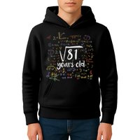 Funny 9 Year Old Birthday Square Root Of 81 Math Kids Hoodie