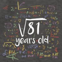 Funny 9 Year Old Birthday Square Root Of 81 Math Vector Backpack
